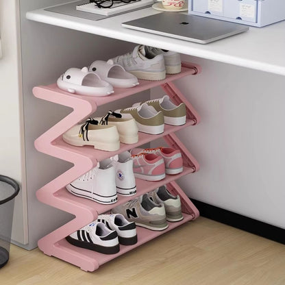 Creative ZShaped MultiLayer Shoe Rack  SpaceSaving Shoe Storage Organizer For Home  Dorm 1