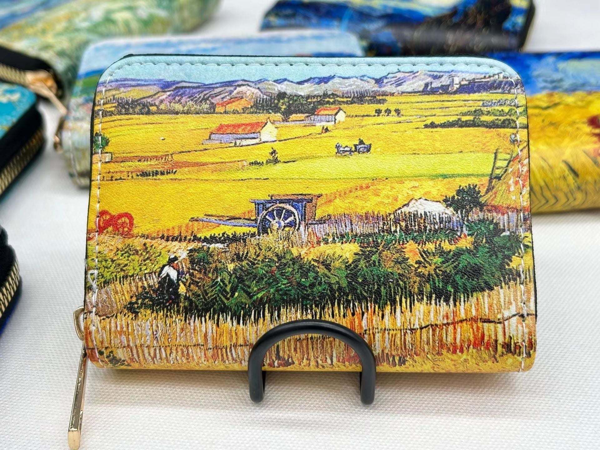 Van Gogh Art Card Holder Wallet  Premium Vegan Leather MultiFunction Zipper Wallet For Men  Women 2