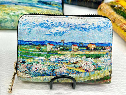 Van Gogh Art Card Holder Wallet  Premium Vegan Leather MultiFunction Zipper Wallet For Men  Women 5