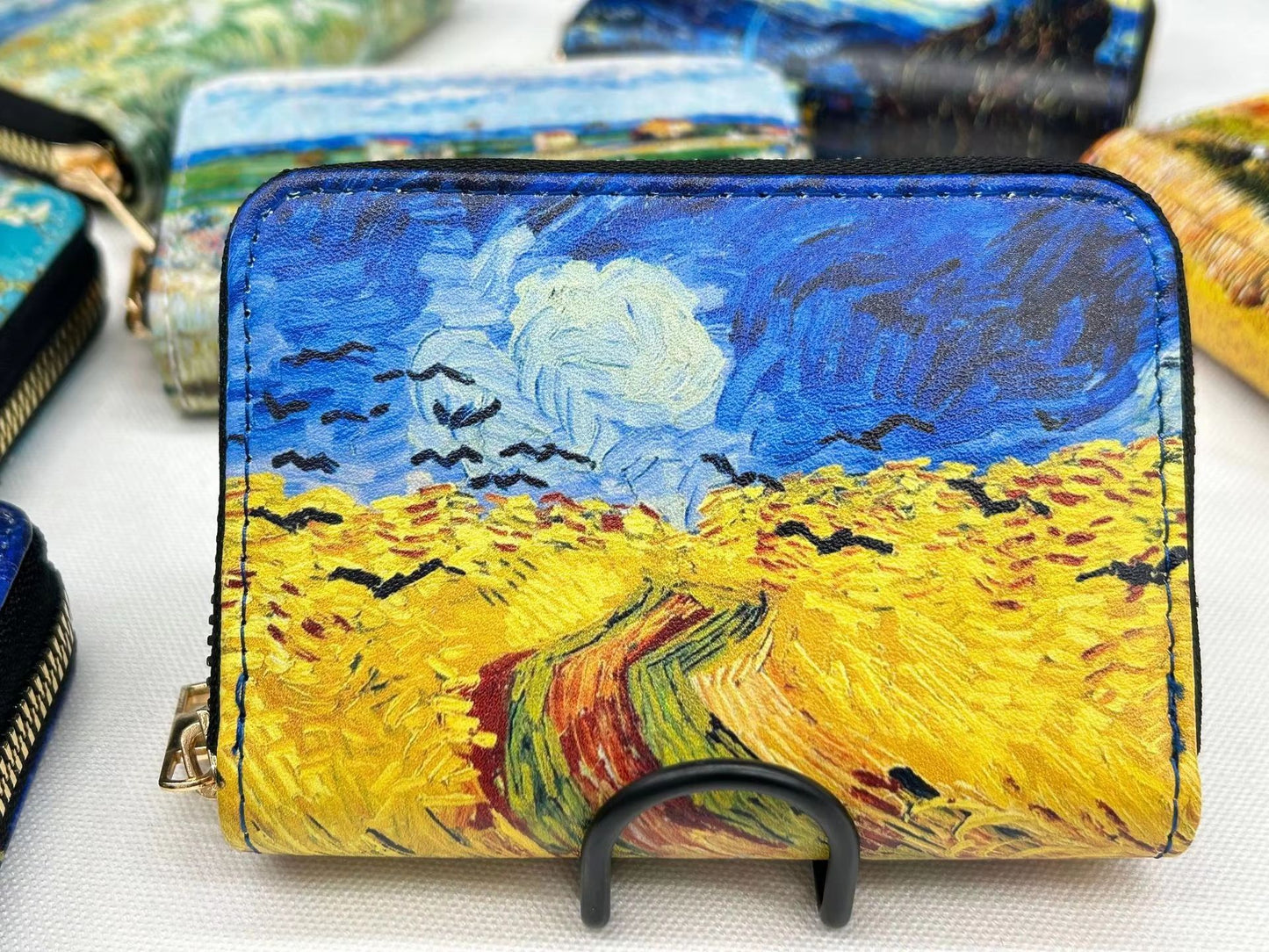 Van Gogh Art Card Holder Wallet  Premium Vegan Leather MultiFunction Zipper Wallet For Men  Women 6