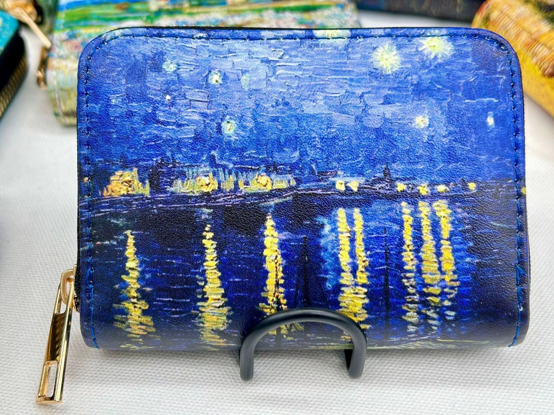 Van Gogh Art Card Holder Wallet  Premium Vegan Leather MultiFunction Zipper Wallet For Men  Women 7