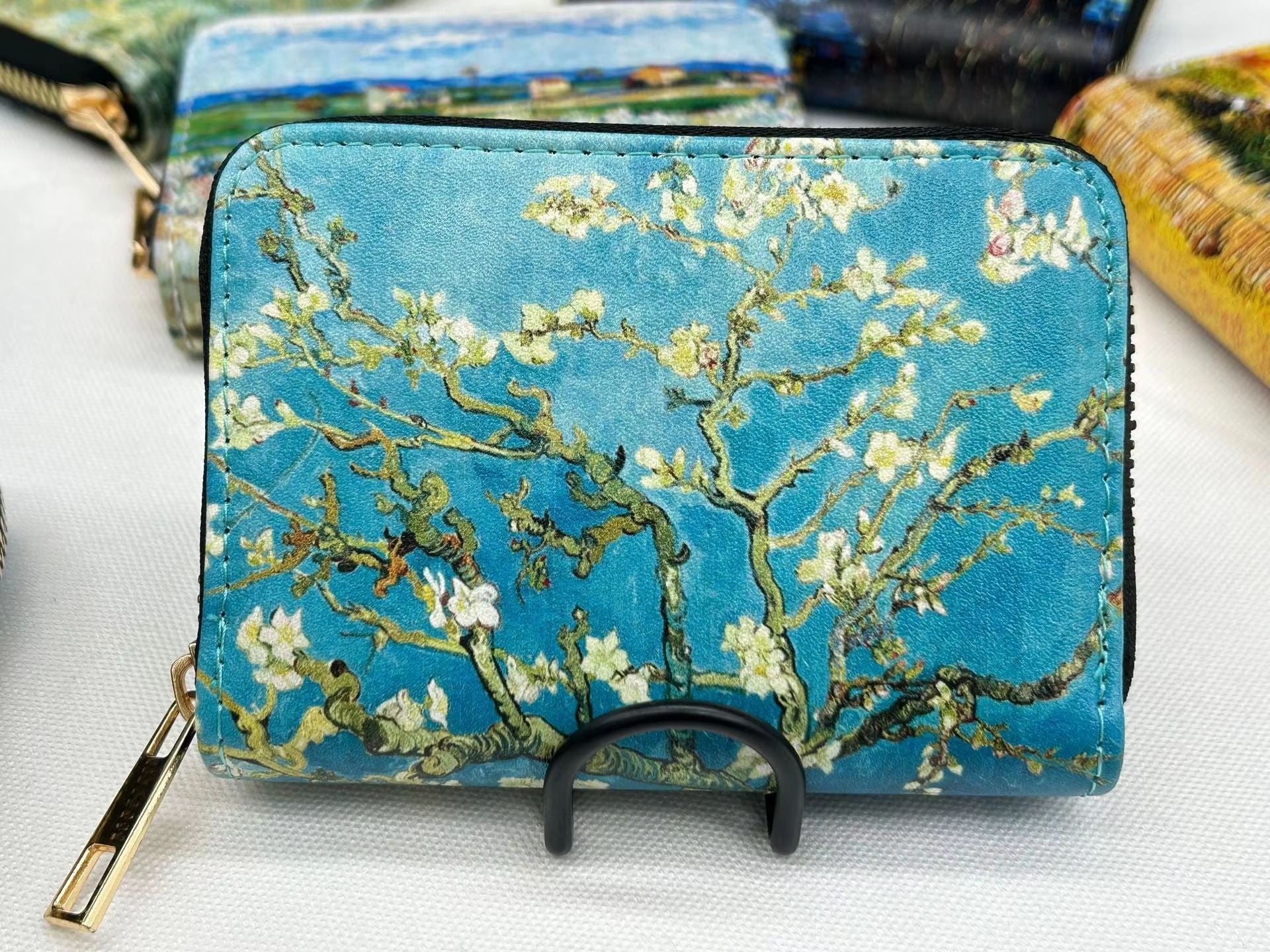 Van Gogh Art Card Holder Wallet  Premium Vegan Leather MultiFunction Zipper Wallet For Men  Women 8