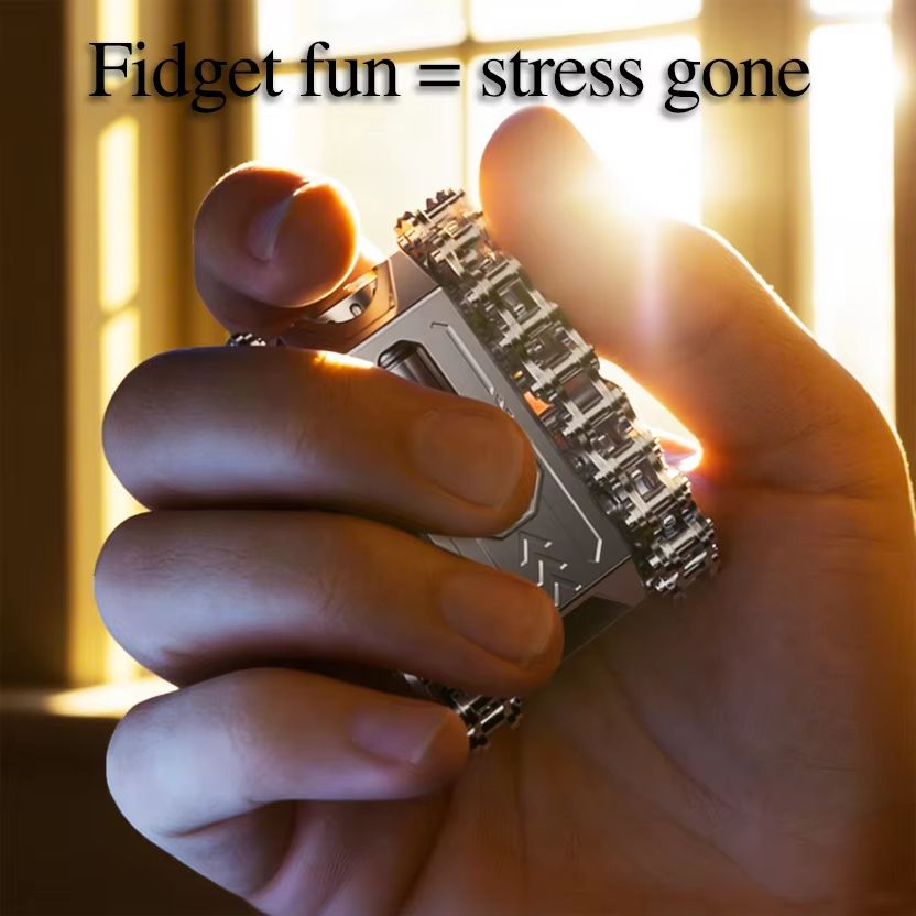 Metal Rotating Tank Fidget Toy  Tactical Magnetic EDC Spinner  Stress Reliever 1