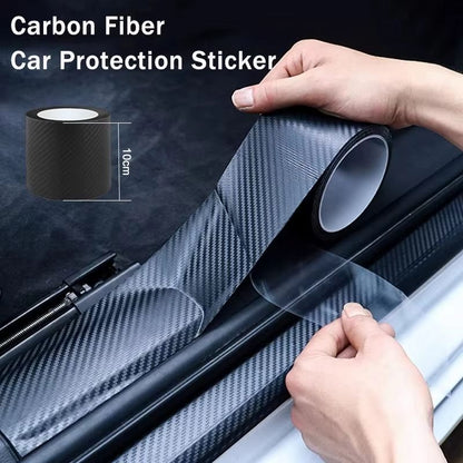 Nano Carbon Fiber Car Protector Strip – Anti-Scratch Sticker Film for Door Sill, Mirrors & DIY Auto Care