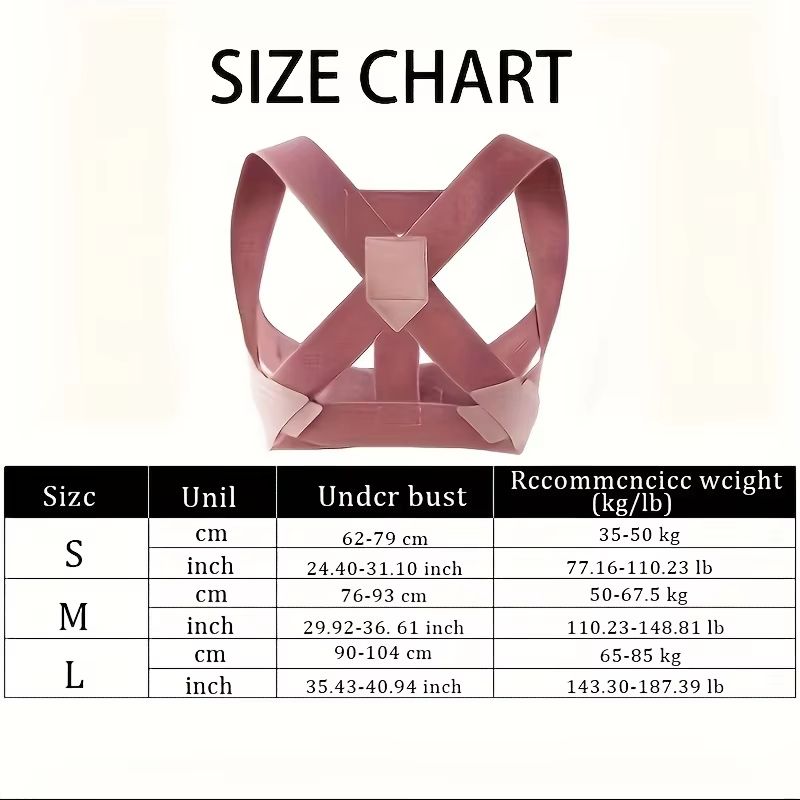 Invisible Hunchback Corrector for Adults – Adjustable Posture Correction Brace with Straps