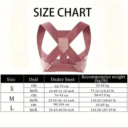 Invisible Hunchback Corrector for Adults – Adjustable Posture Correction Brace with Straps