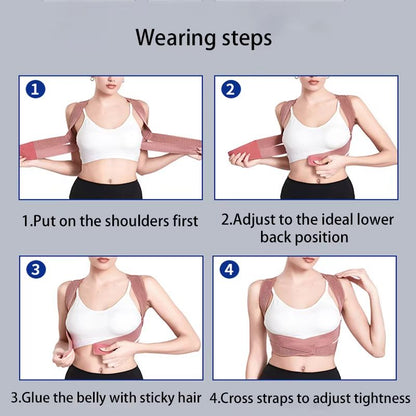 Invisible Hunchback Corrector For Adults  Adjustable Posture Correction Brace With Straps 4