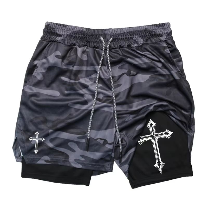 2in1 Mens Workout Running Shorts With Compression Liner  Athletic Gym Shorts With Phone Pocket  Tow 14
