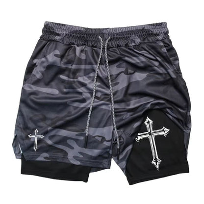 2in1 Mens Workout Running Shorts With Compression Liner  Athletic Gym Shorts With Phone Pocket  Tow 14