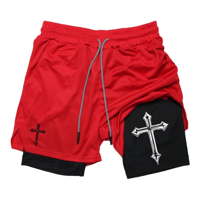 2in1 Mens Workout Running Shorts With Compression Liner  Athletic Gym Shorts With Phone Pocket  Tow 15