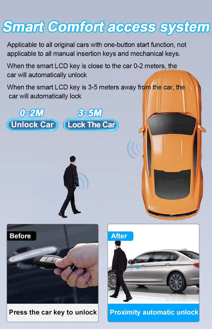 CF920 Universal Smart LCD Car Key  Modified Keyless Entry Remote With Auto Lock  Display For Audi B 1
