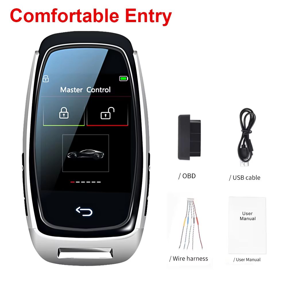CF920 Universal Smart LCD Car Key  Modified Keyless Entry Remote With Auto Lock  Display For Audi B 7