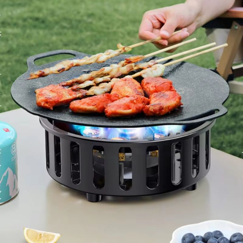 19800W HighPower Camping Stove  7Core Portable Gas Burner With Windproof Design  Electronic Ignitio 3