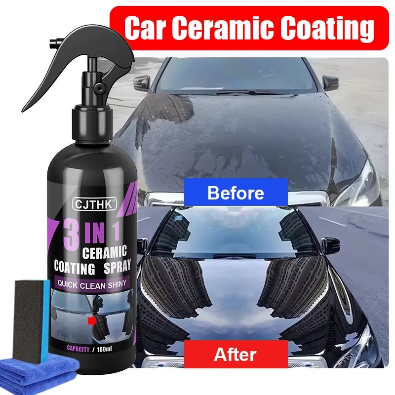Ceramic Nano Car Coating Liquid – Hydrophobic Paint Protection, Crystal Shine & Long-Lasting Polish