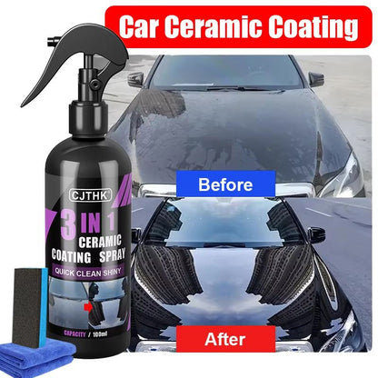 Ceramic Nano Car Coating Liquid – Hydrophobic Paint Protection, Crystal Shine & Long-Lasting Polish