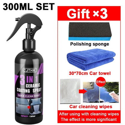 Ceramic Nano Car Coating Liquid  Hydrophobic Paint Protection Crystal Shine  LongLasting Polish 9