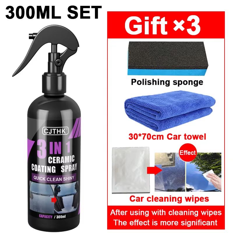 Ceramic Nano Car Coating Liquid  Hydrophobic Paint Protection Crystal Shine  LongLasting Polish 10
