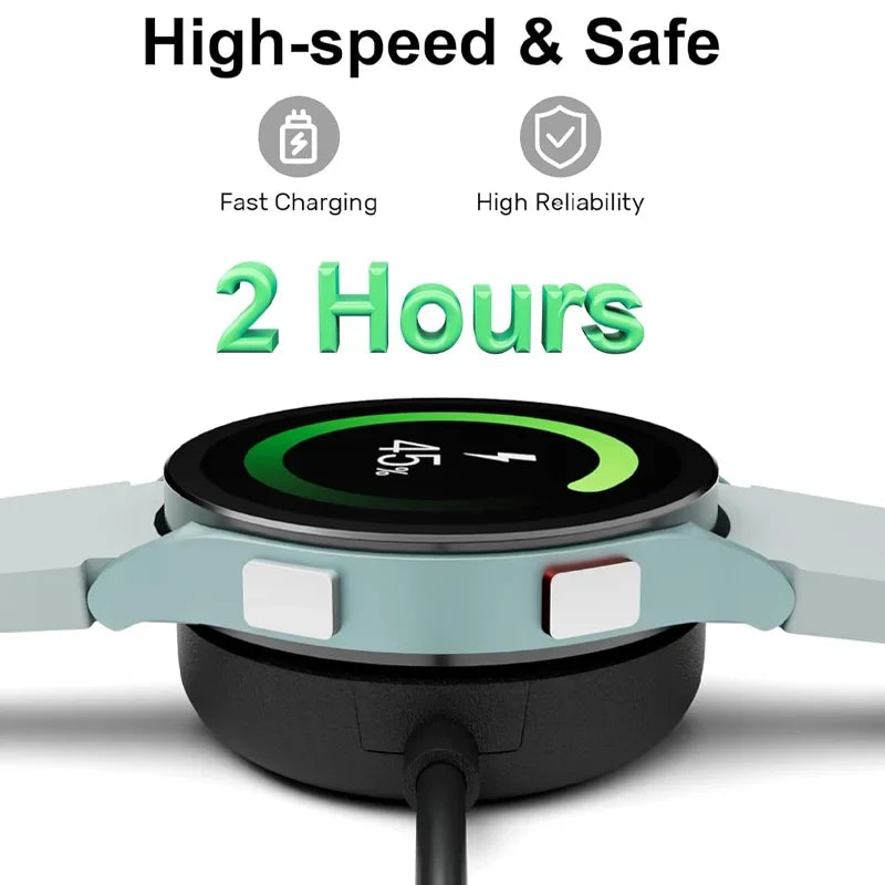 Portable USB Cable Fast Charging Dock Station Magnetic Watch Wireless Charger For Samsung Galaxy Watch