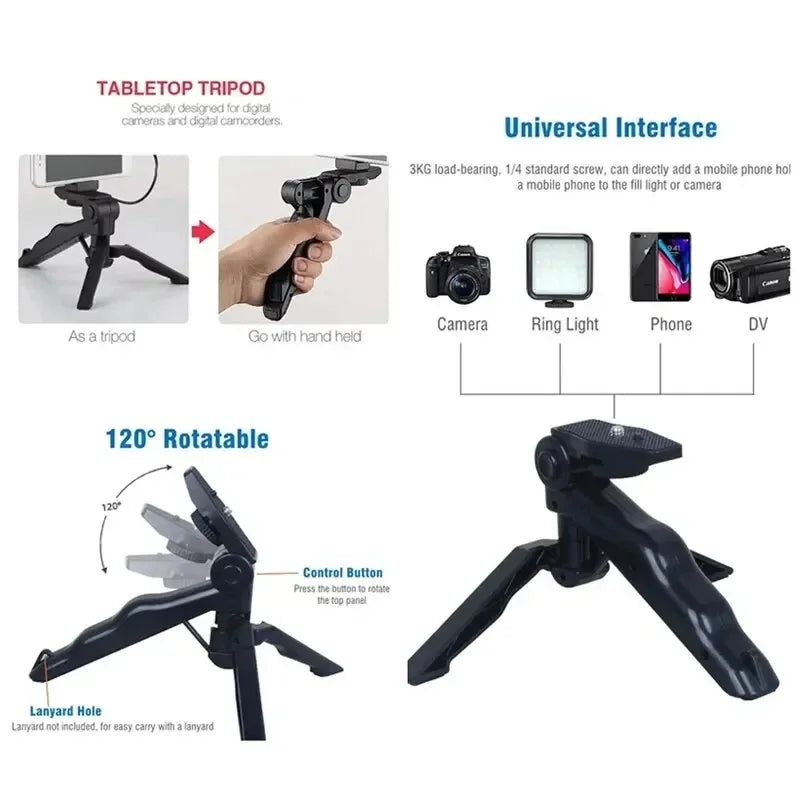 LED Fill Light, Smartphone Vlogging Kit, Tripod, Phone Holder, Mini Microphone, Starter for YouTube TikTok Video