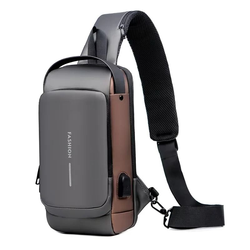 Anti Theft USB Crossbody Sling Bag For Men 10