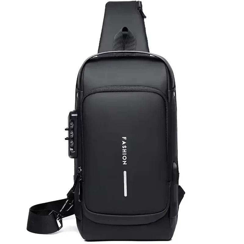 Anti Theft USB Crossbody Sling Bag For Men 13
