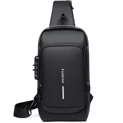 Anti Theft USB Crossbody Sling Bag For Men 13