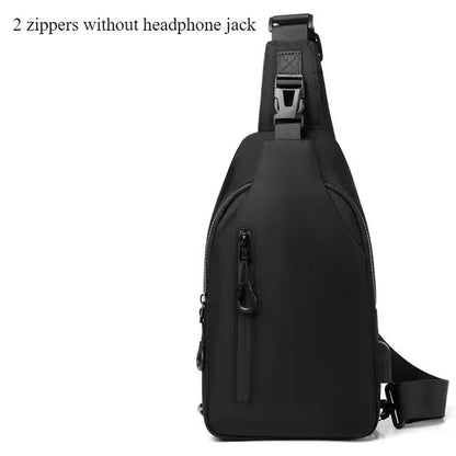 Anti Theft USB Crossbody Sling Bag For Men 14