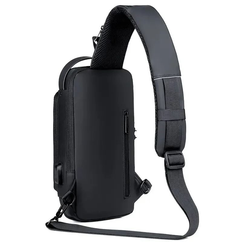 Anti Theft USB Crossbody Sling Bag For Men 1