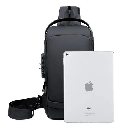 Anti Theft USB Crossbody Sling Bag For Men 3