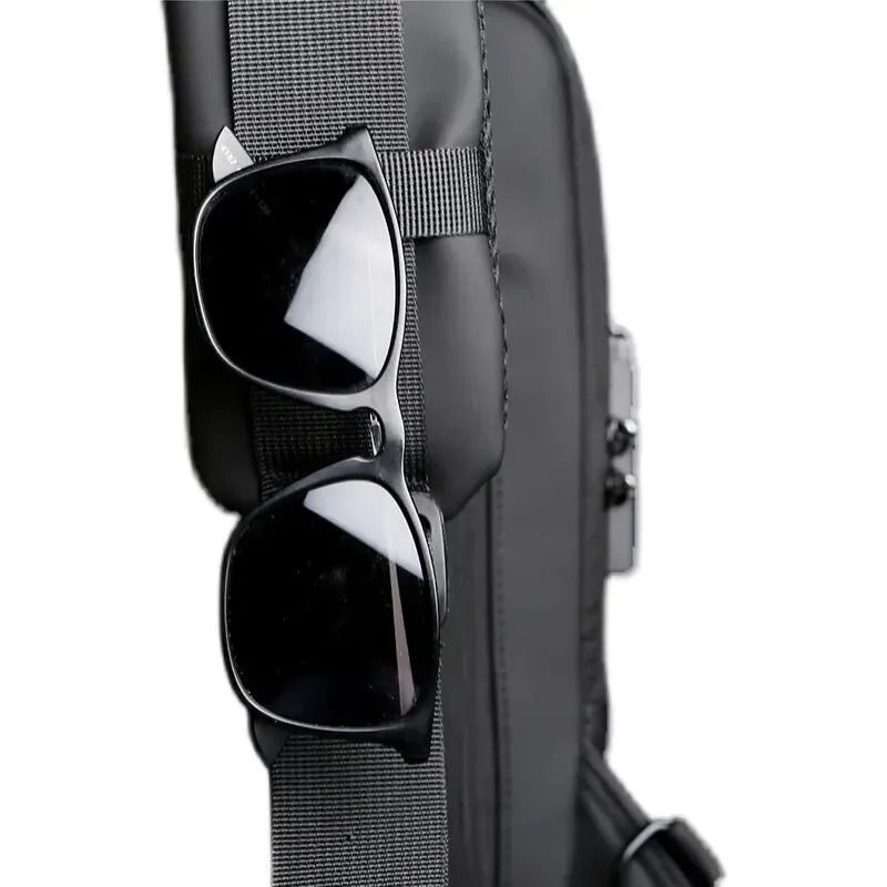 Anti Theft USB Crossbody Sling Bag For Men 5