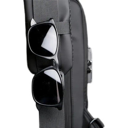 Anti Theft USB Crossbody Sling Bag For Men 5