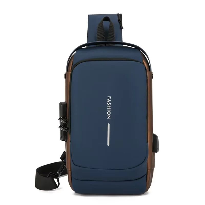 Anti Theft USB Crossbody Sling Bag For Men 8