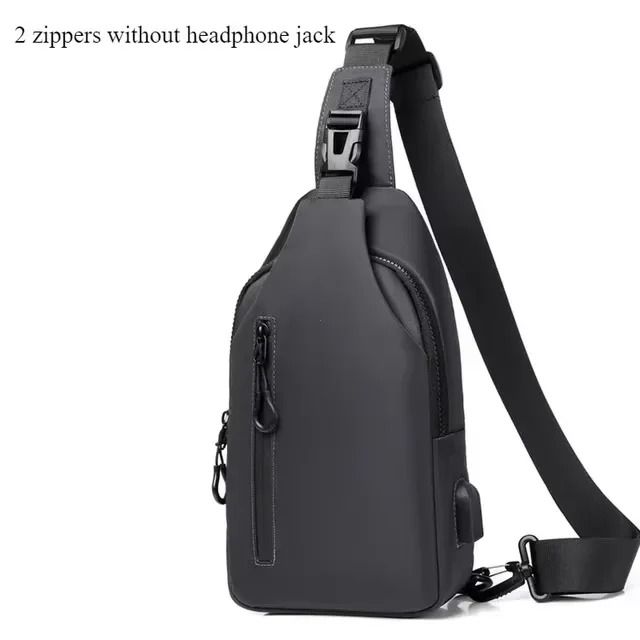 Anti Theft USB Crossbody Sling Bag For Men 15
