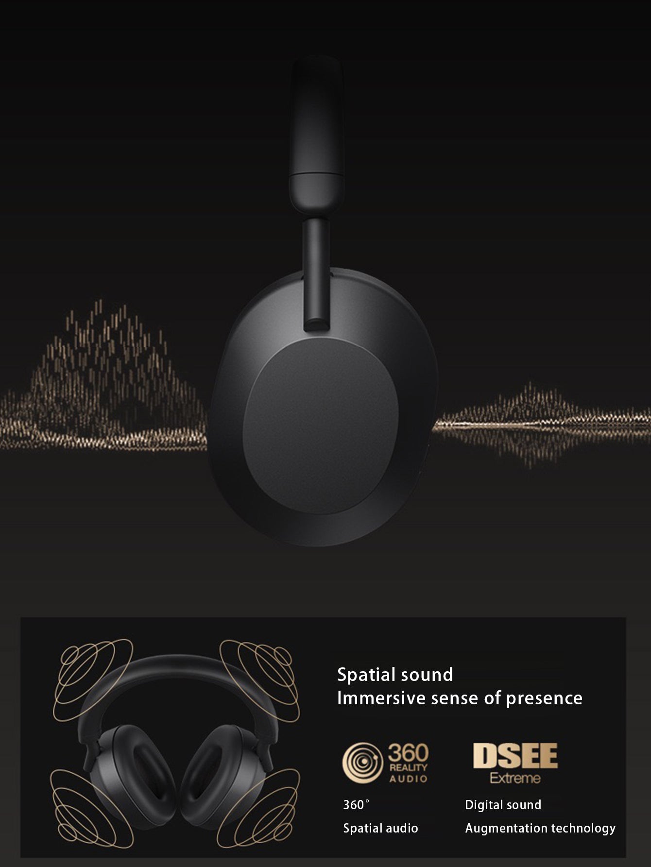 High Sound Quality Wireless Call Bluetooth Headset Intelligent Noise Reduction Long Endurance Sport 3