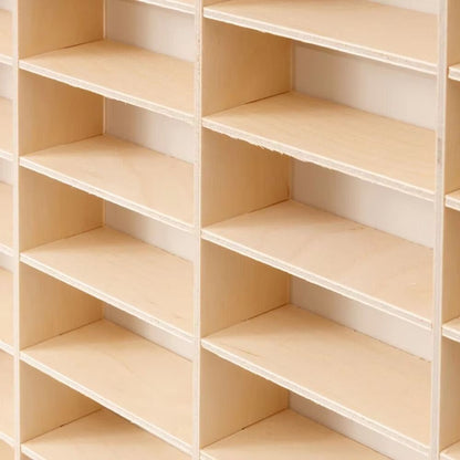 80Grid Wooden Display Shelf For Hot Wheels  Matchbox  164 Diecast Car Toy Storage Organizer 1