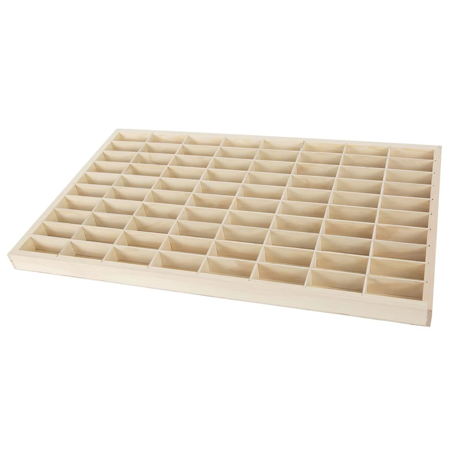 80Grid Wooden Display Shelf For Hot Wheels  Matchbox  164 Diecast Car Toy Storage Organizer 5