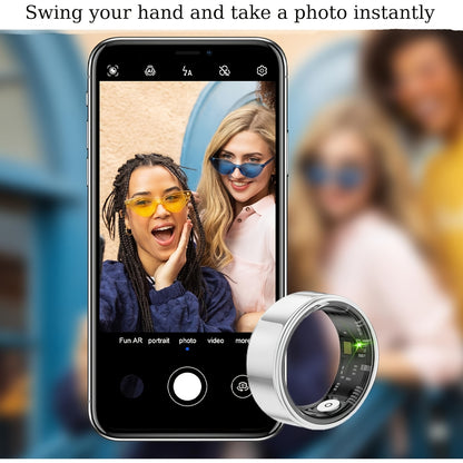 Sleep Tracking Smart Ring, Motion Monitoring, Compatible with iPhone and Android, Smart Gift, Ideal for Men and Women