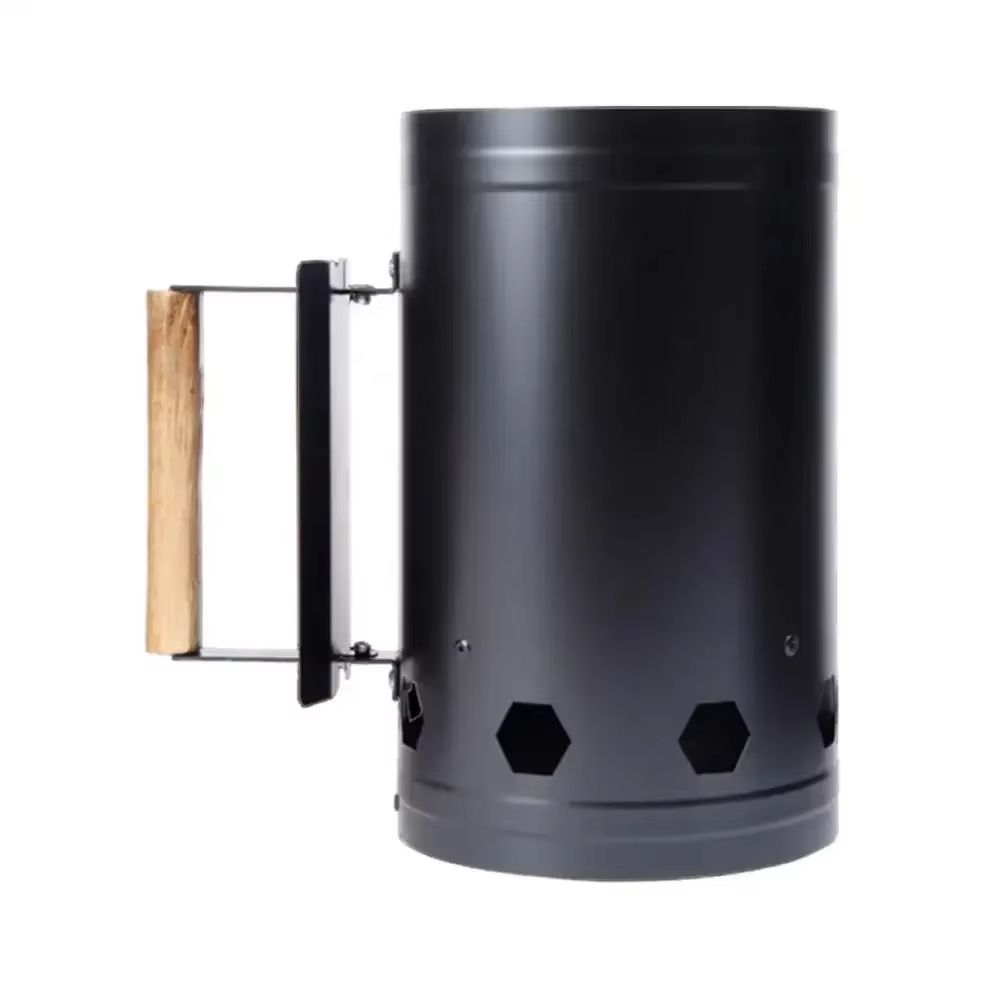HeavyDuty Charcoal Starter Bucket  Quick Ignition Cylinder For Outdoor BBQ Grilling  Camping 2