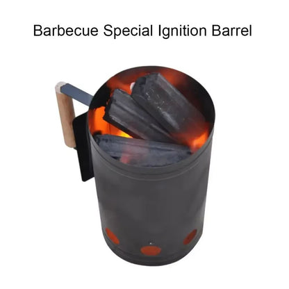 HeavyDuty Charcoal Starter Bucket  Quick Ignition Cylinder For Outdoor BBQ Grilling  Camping 3