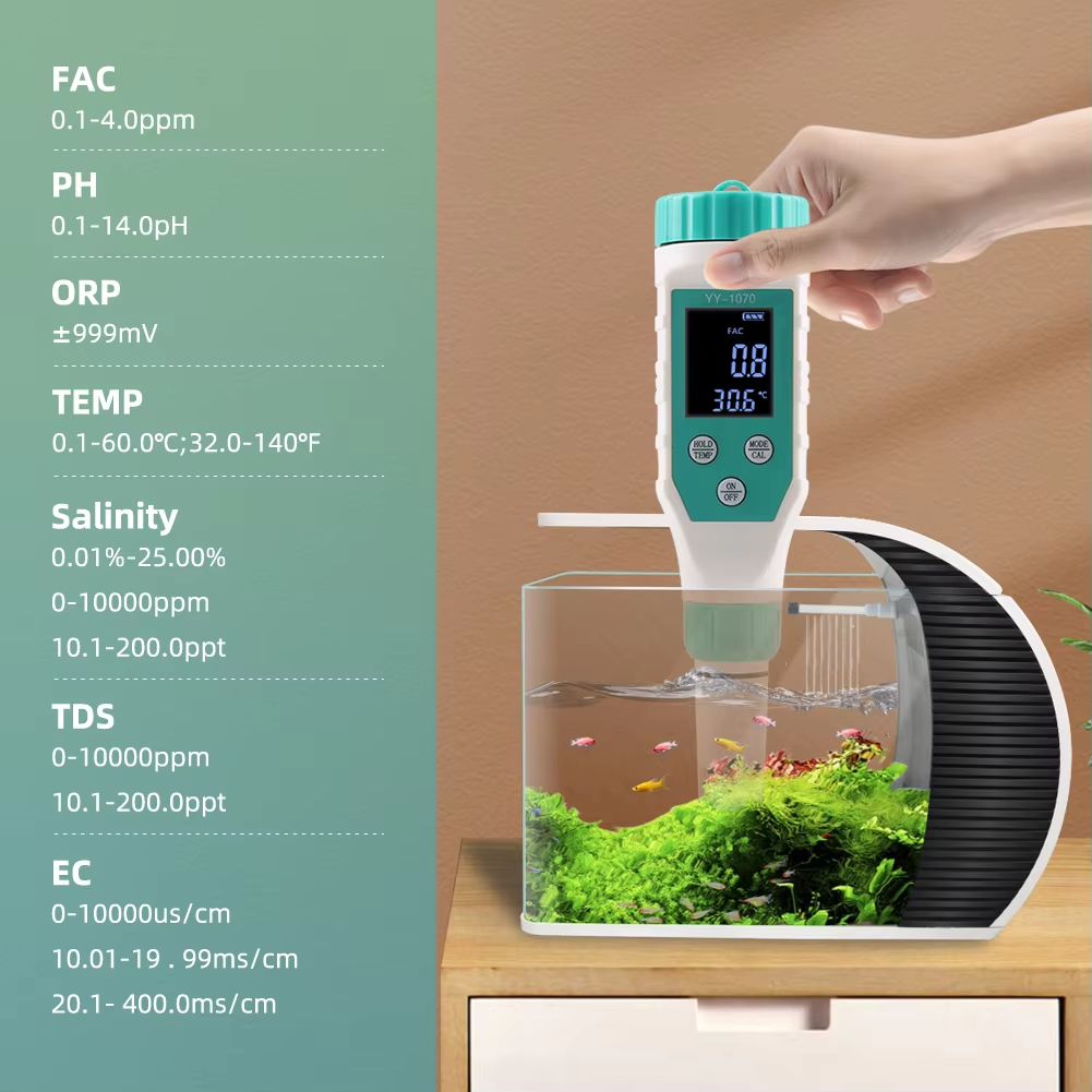 7in1 Digital Chlorine  PH Meter  Water Quality Tester For Swimming Pools Hot Springs  Spas 3