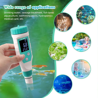 7in1 Digital Chlorine  PH Meter  Water Quality Tester For Swimming Pools Hot Springs  Spas 5