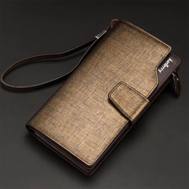 Baellerry Long Mens Wallet  Large Capacity PU Leather Zipper Purse  Card Holder 11