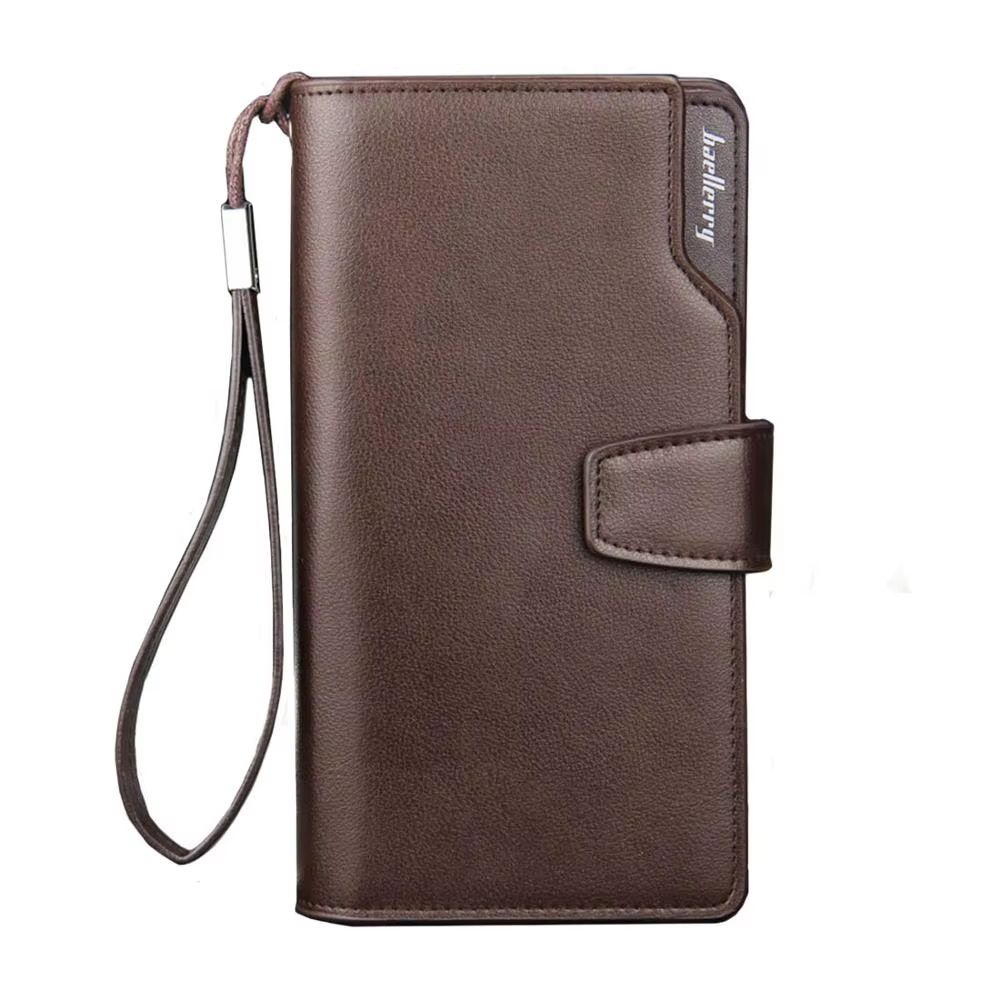 Baellerry Long Mens Wallet  Large Capacity PU Leather Zipper Purse  Card Holder 7