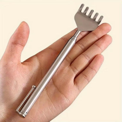 Telescopic Stainless Steel Back Scratcher  Portable Extendable Itch Relief Tool For Men  Women 10