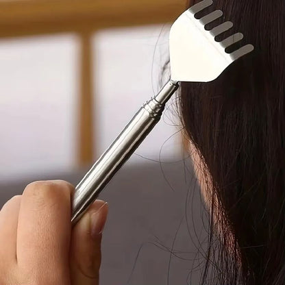 Telescopic Stainless Steel Back Scratcher  Portable Extendable Itch Relief Tool For Men  Women 4