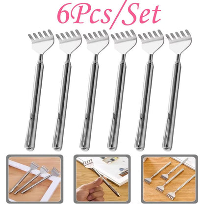 Telescopic Stainless Steel Back Scratcher  Portable Extendable Itch Relief Tool For Men  Women 7