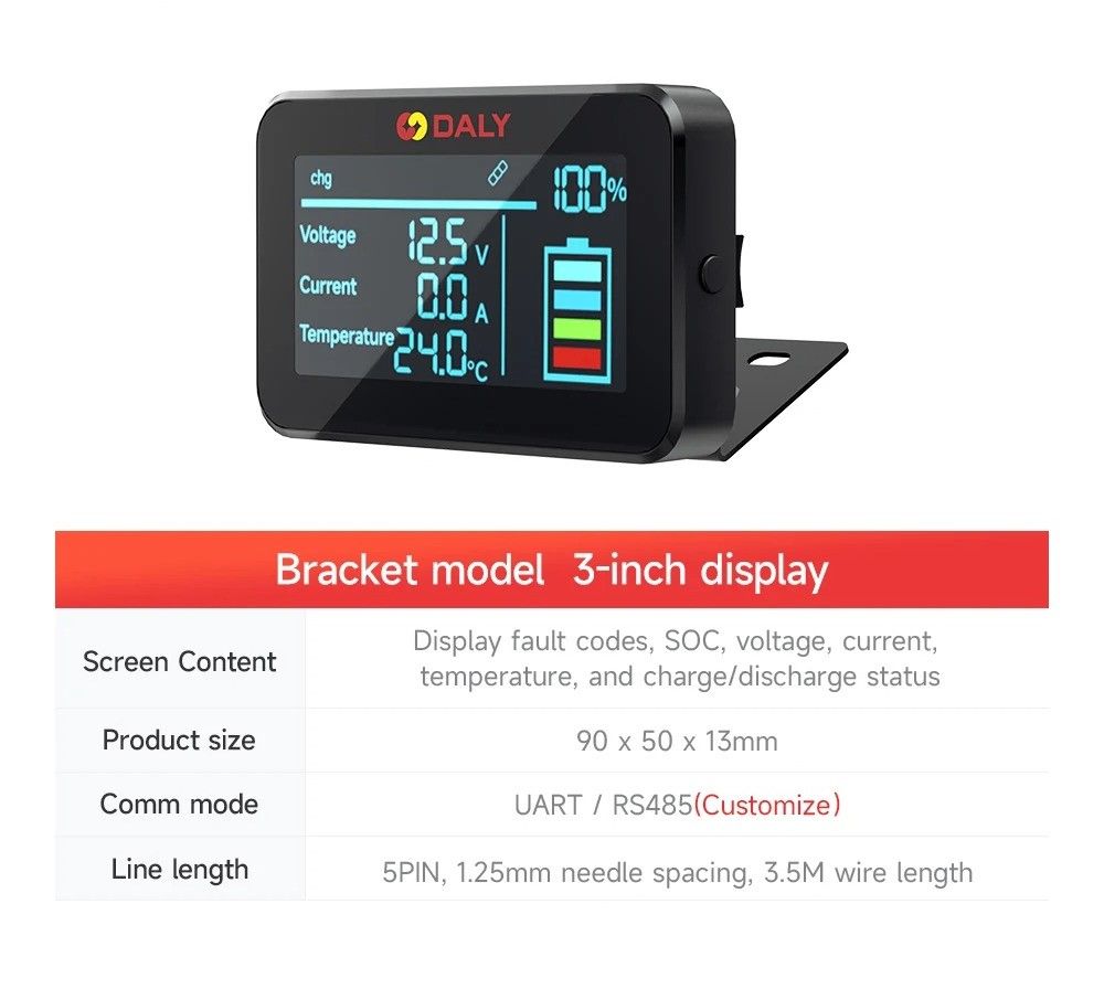 Smart BMS Bluetooth WiFi LCD And Communication Modules 16