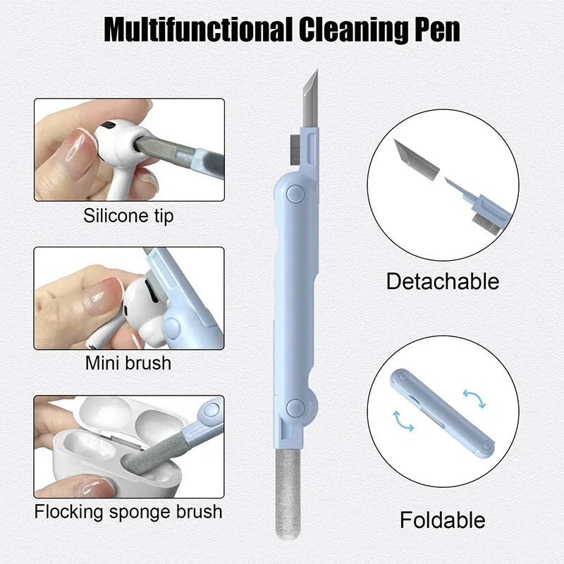 Laptop Keyboard Cleaning Brush, Mobile Phone Screen Cleaning, Bluetooth Headset Cleaning Pen, New Multifunctional