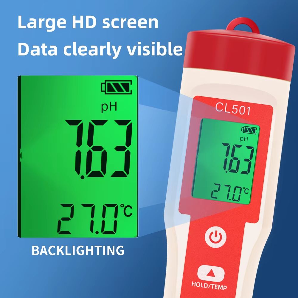 5in1 Digital Chlorine Meter Pen  MultiFunction PH ORP CL2 H2  Temperature Water Quality Tester For  3