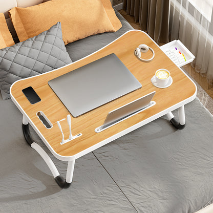Foldable Laptop Desk For Working Portable Laptop Table With USB Light Small Fan Cup Holder Tablet S 1